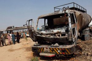 Pakistan Bus Tanker Blast