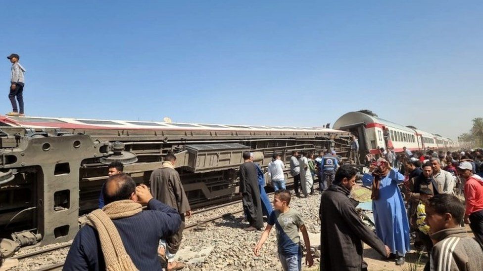 EGYPT: (BREAKING) At Least 32 Killed In Train Crash