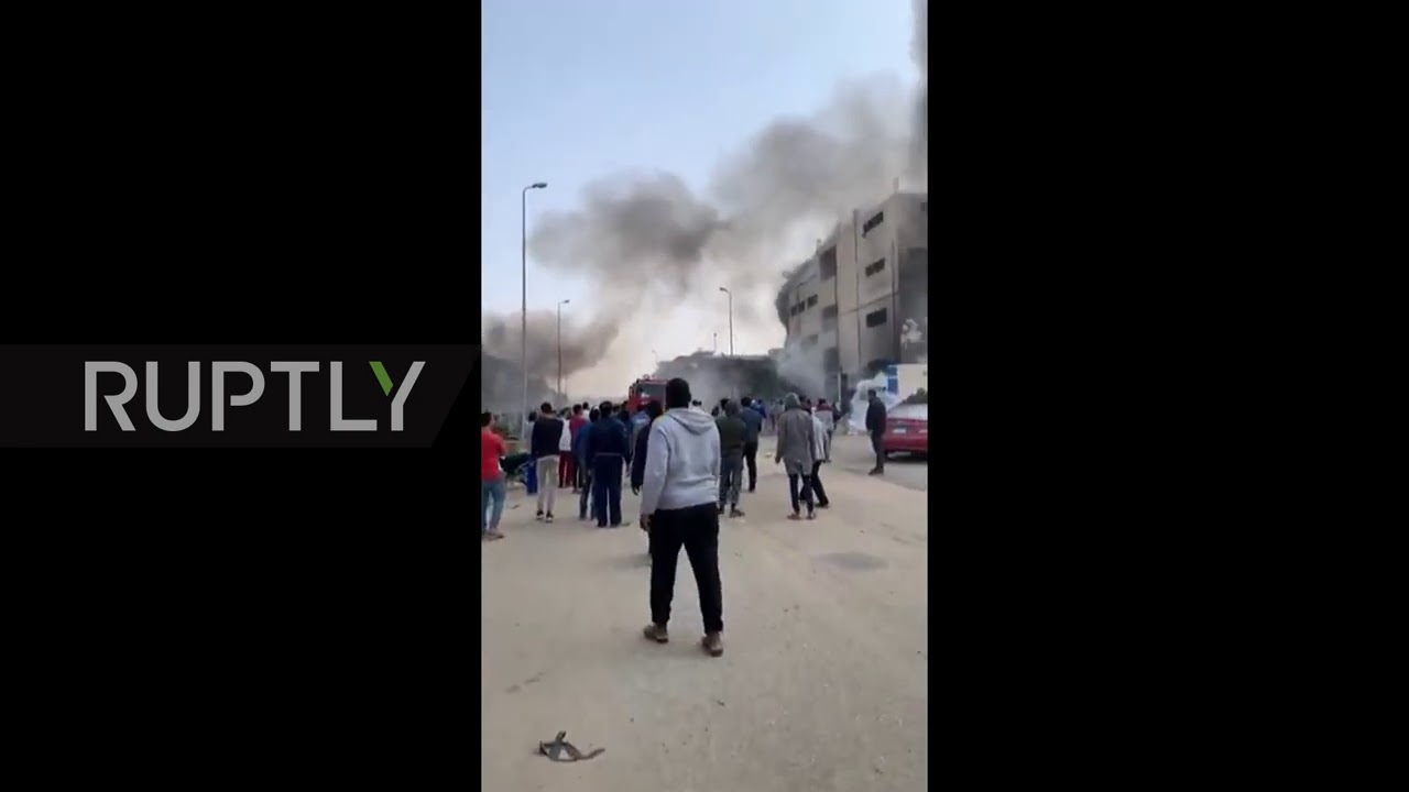 EGYPT: FIRE AT GARMENT FACTORY IN CAIRO KILLS AT LEAST 20 PEOPLE