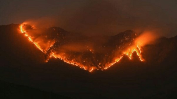 INDIA: Huge Forest Fire Spreads Across Mizoram