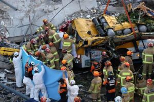 Korea Bus Crushed