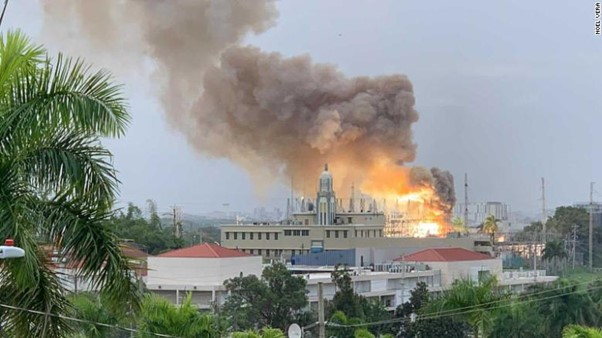 Puerto Rico: Electrical Substation Fire Cuts Power For 400,000 People