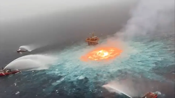 ‘Ocean On Fire’: Flames Erupt In Gulf Of Mexico After Gas Pipeline Ruptures