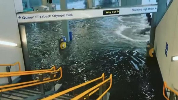 UK: Roads And Hospitals Flooded In England After Deluge Of Rain