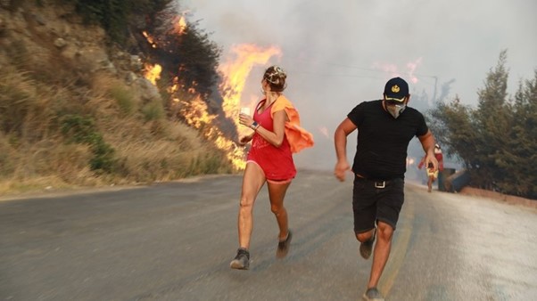 Turkey: Forest Fire Closes In On Coal Power Station