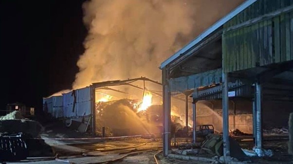 UK: Firefighters Tackle Multiple Devon Barn Fires Overnight