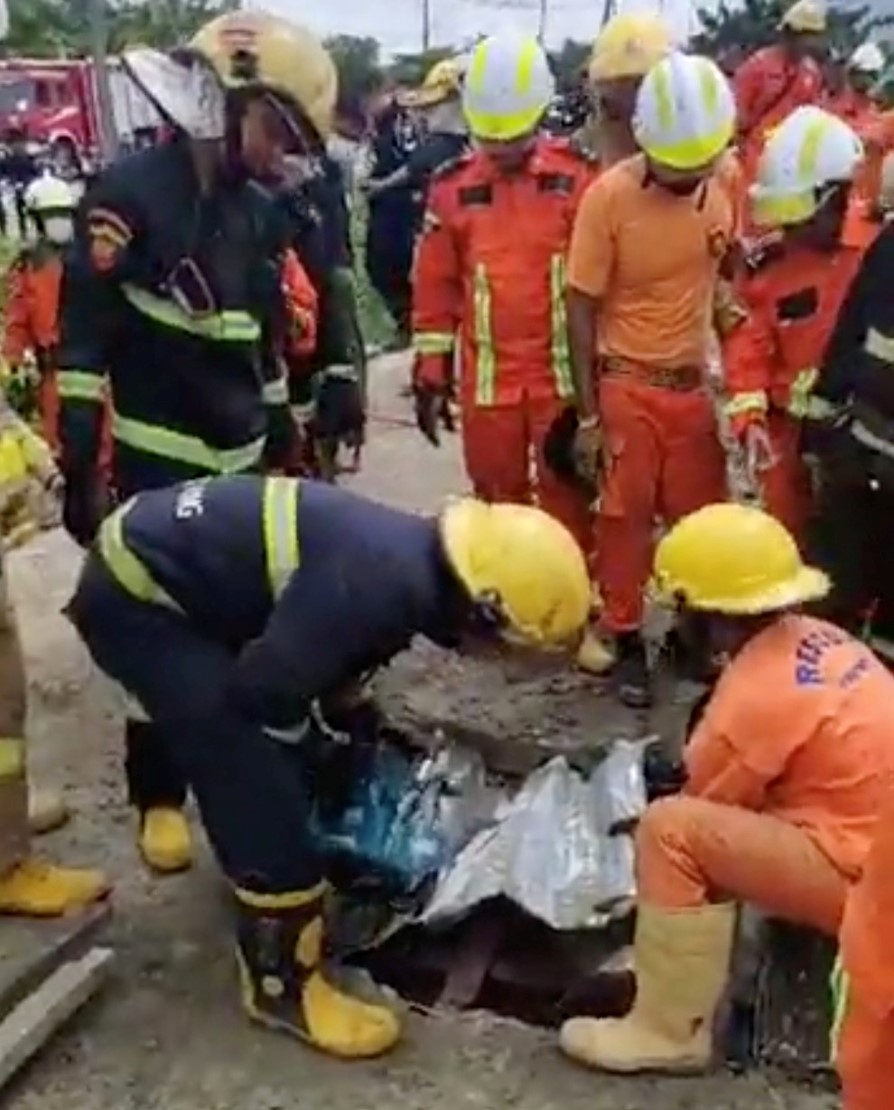 One Dead, Myanmar Firefighters Rescue 3, After Construction Site Accident