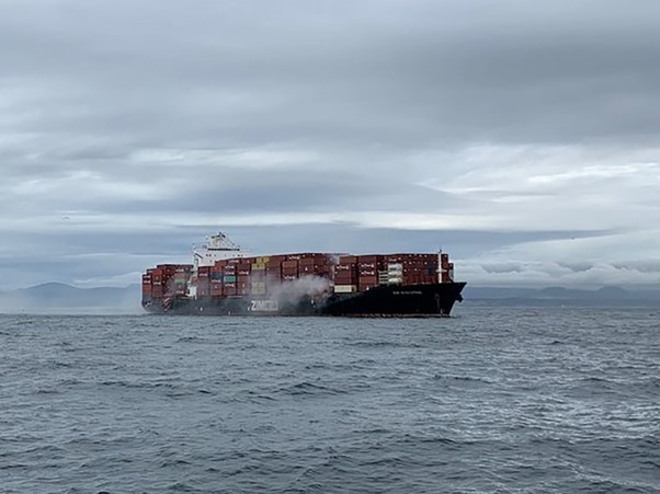 Fire Breaks Out On Cargo Ship Off Canada, Expelling Toxic Gas