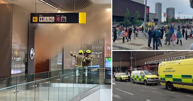 UK: Westfield Evacuated After Fire Breaks Out At Shopping Centre