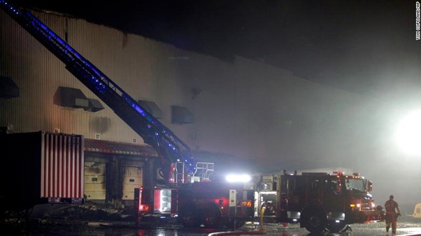 A Body Was Found In A QVC Facility That Was Heavily Damaged In A Fire