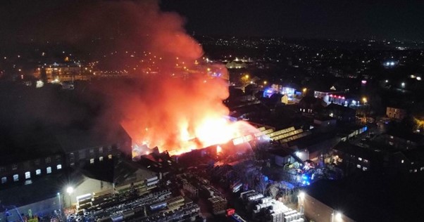 80 Firefighters Tackle Huge Inferno Near Homes With ‘explosions Heard’
