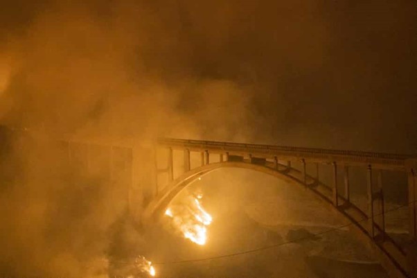 Big Sur Wildfire Causes Evacuations As Harris Visits State To Tout Federal Plan