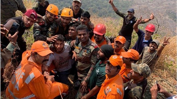 Palakkad: Indian Army Rescues Kerala Trekker Trapped In Hill Crevice For 48 Hours