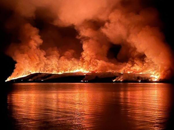 ‘Apocalyptic’ Wildfire Ravages ‘Anthrax Island’ Off Coast Of Scotland