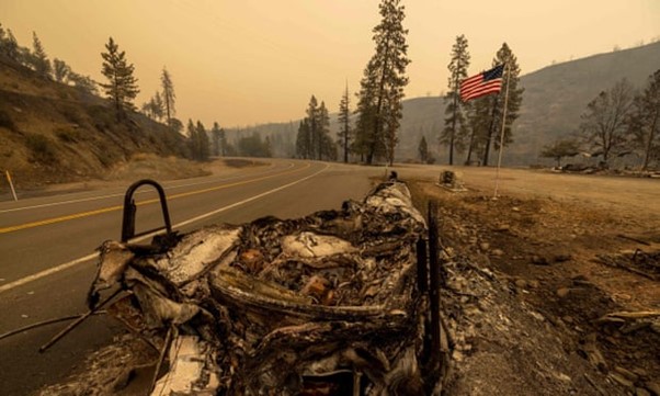 Two Bodies Found In Burned Vehicle In Path Of Raging California Wildfire