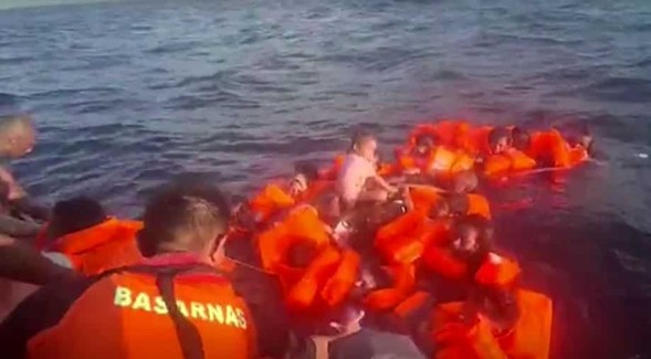 Indonesian Passenger Boat Carrying 240 Catches Fire; 14 Dead