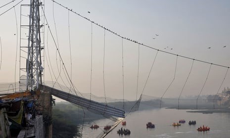 India Bridge Collapse: Death Toll Rises To At Least 130 As Recovery Efforts Continue
