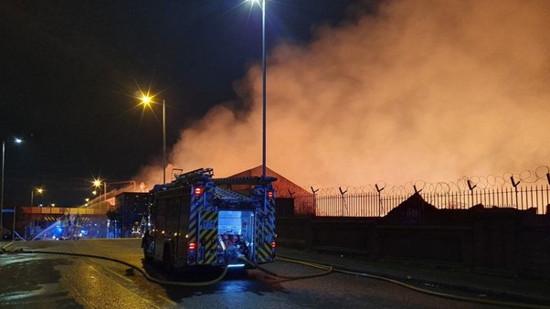 Wolverhampton Fire: Explosions Heard As Roads And Rail Lines Shut