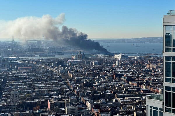 Massive Fire Burns Down Part Of An N.Y.P.D. Evidence Center In Brooklyn