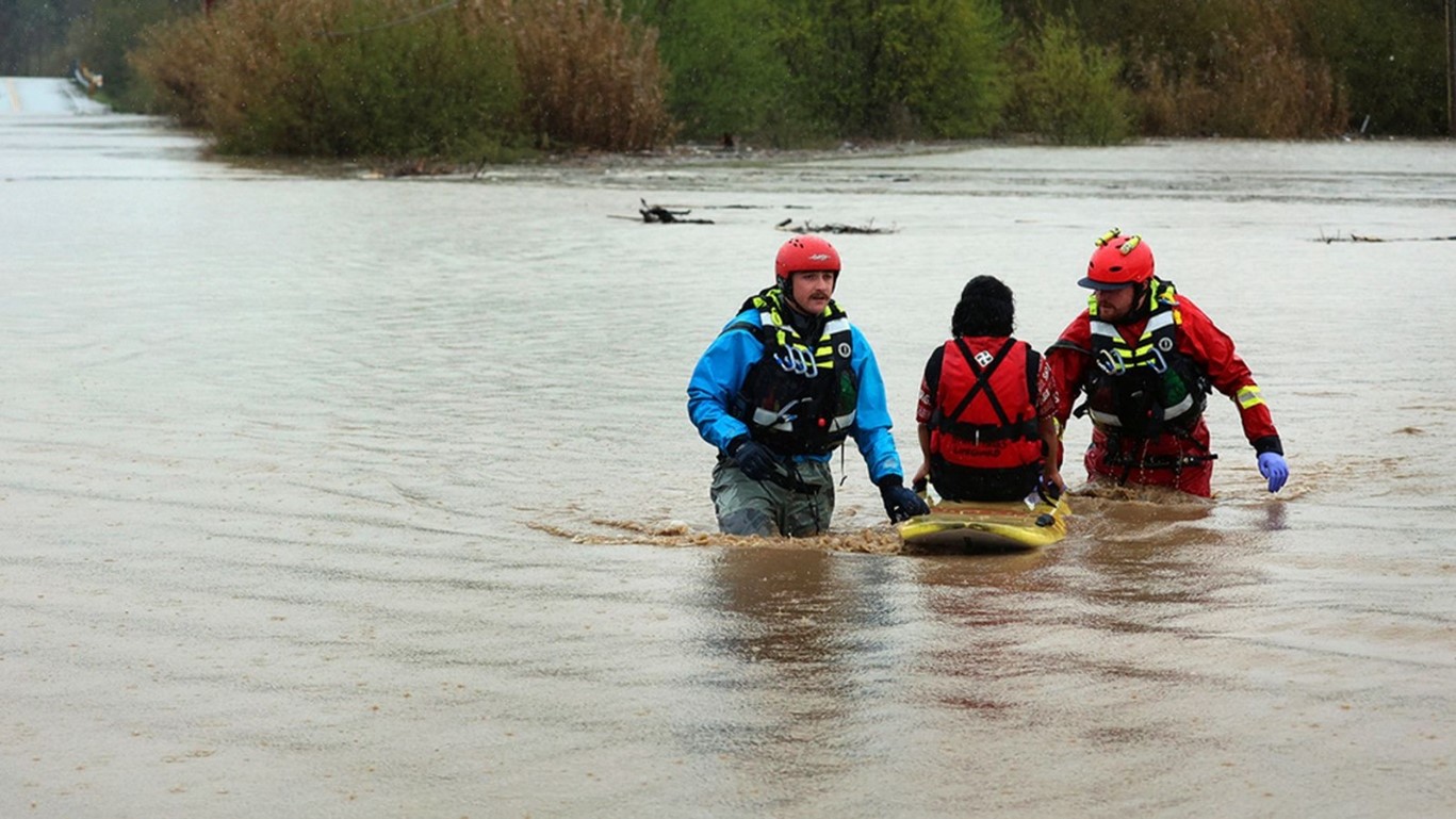 Nearly 10,000 Californians Forced To Flee Their Homes After Widespread Flooding And Snow