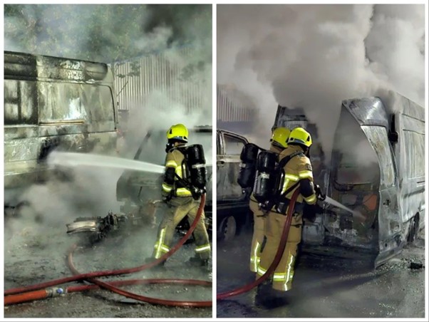 Parkway Drive: Firefighters Battle Huge Blaze As 50 Vehicles Go Up In Flames