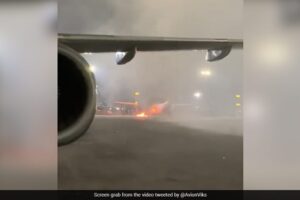 30 07 2023 Delhi Airport Plane Fire