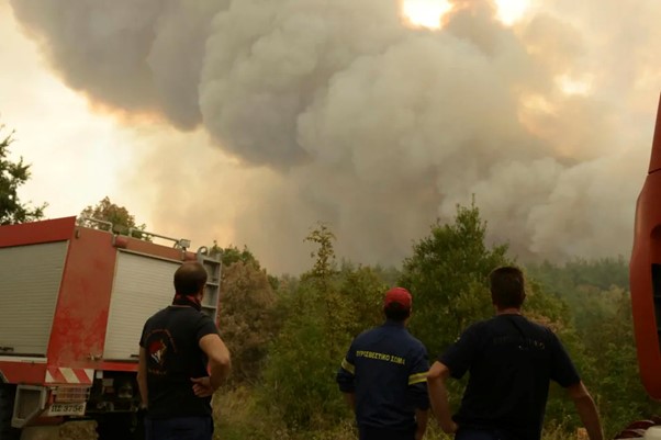 Greece Sends 100 Extra Firefighters To A Massive Northeastern Wildfire As It Burns For A 13th Day
