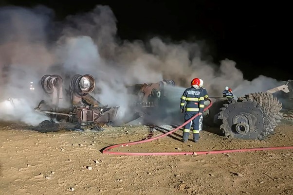 Gas Explosion And Fire At Highway Construction Site In Romania Kills 4 And Injures 5